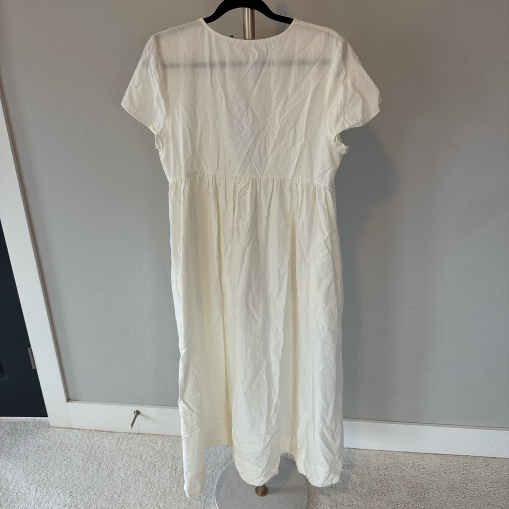 Free People Cream Button-Front Maxi Dress - Picture 5 of 5